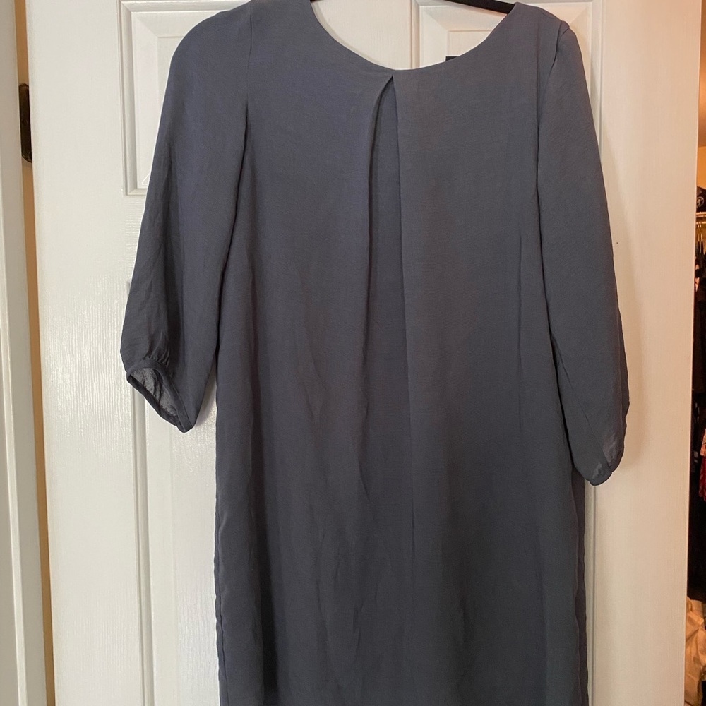 Gray shift dress
